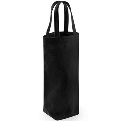 Westford Mill Fairtrade Bottle Bag Black (One Size)