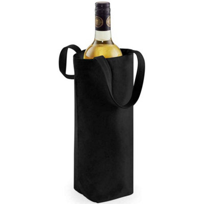 Westford Mill Fairtrade Bottle Bag Black (One Size) - 3