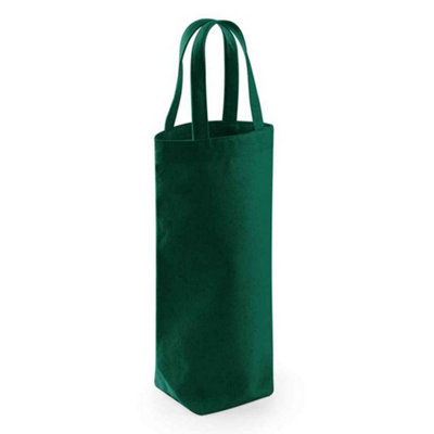 Westford Mill Fairtrade Bottle Bag Bottle Green (One Size)
