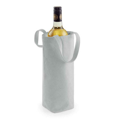 Westford Mill Fairtrade Bottle Bag Light Grey (One Size) - 3