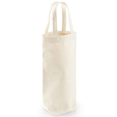 Westford Mill Fairtrade Bottle Bag Natural (One Size)