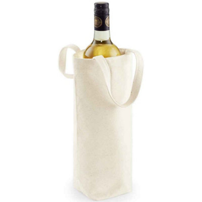 Westford Mill Fairtrade Bottle Bag Natural (One Size) - 3
