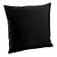 Westford Mill Fairtrade Cotton Canvas Cushion Cover Black (L)
