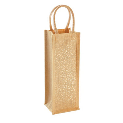 Westford Mill Shimmer Bottle Bag Natural Gold (One Size)