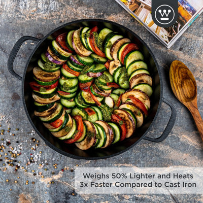 Westinghouse Performance Series Saute Pan with Lid 28cm Shallow