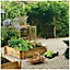 Westland Grow it Wooden Square 1 Metre Garden Raised Bed Liner Vegetable Garden