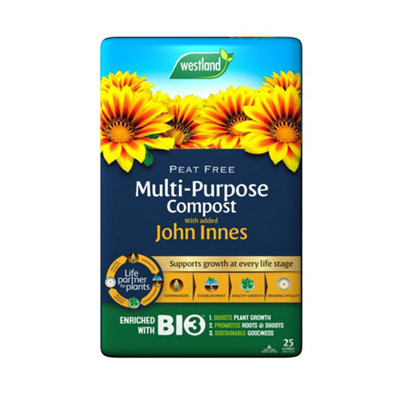 Westland Multi Purpose Compost with John Innes Peat Free 25L DIY at B&Q