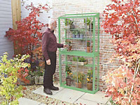 Westminster 3 Feet 4 Inches Small Greenhouse - Aluminium/Glass - L100 x W33 x H172 cm - Cotswold Green