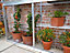 Westminster 5 Feet Small Greenhouse - Aluminium/Glass - L151 x W33 x H172 cm - Racing Green
