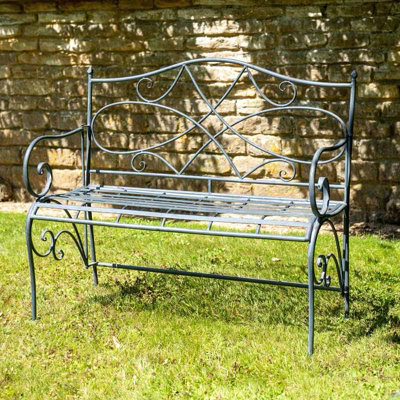 Metal garden benches b&q discount