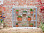 Westminster Half 3 Feet 4 Inches Small Greenhouse - Aluminium/Glass - L100 x W33 x H91 cm - Antique Ivory