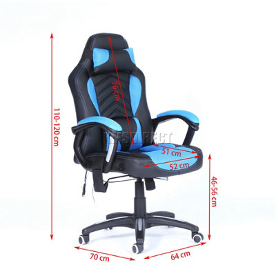 Heated massage gaming discount chair