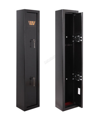 WestWood Home 3 Gun Safe Shotgun Cabinet Storage With Key Locks Steel Black