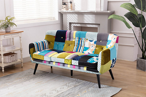 Westwood Retro Patchwork Sofa Armchair