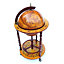 WestWood Vintage Globe Bar Drink Cabinet Wine Bottle Stand Trolley Movable Wheels 360mm