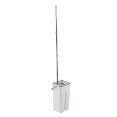 Wet Dry Flat Mop Bucket Set Floor Cleaning Supplies with Replacement ...
