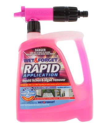 Wet & Rapid Application Mould Lichen and Algae Remover, Outdoor