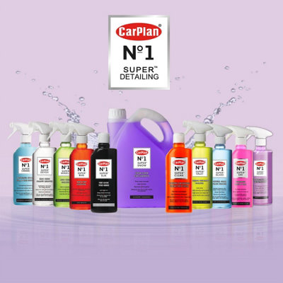 Wet Look Car Tyre Shine Dressing Anti-Fling CarPlan No.1 Super Slik 600ml x2 - 6