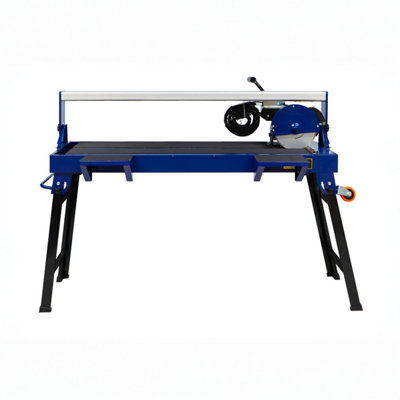 Wet Sliding Tile Cutter Sawing Bench 1200mm 1400W Ceramics Porcelain Heavy Duty