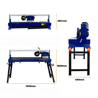 Wet Sliding Tile Cutter Sawing Bench 920mm 1200W Ceramics Porcelain Heavy Duty - 5
