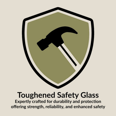 Wetroom 8mm Toughened Safety Glass Screen and Support Bar 900mm x 1850mm - Polished Chrome - 4