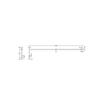 Wetroom Accessories Screen Support Bar Kit - Chrome