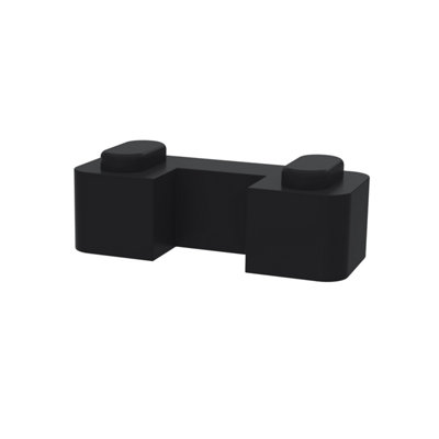 Wetroom Accessories Screen Support Foot - Satin Black
