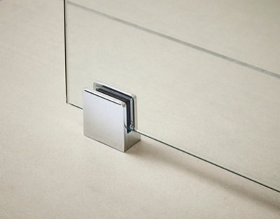 Wetroom Accessories Screen Support Foot & Wall Bracket - Chrome - Balterley