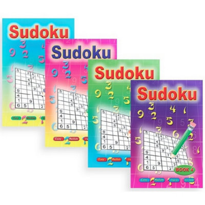 WF Graham Pocket Sudoku Books (Pack of 12) Multicolour (One Size)