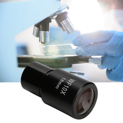 WF10X 18mm Wide-Angle Eyepiece Optical Lenses with Scale for Biological ...
