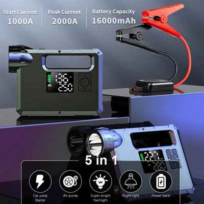 WFDRD Multifunctional 5-in-1 Jump Starter