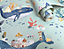 Whale Town Soft Teal Children's Wallpaper