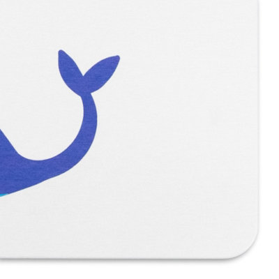 Whale White Stone Non Slip Bath Mat - 4
