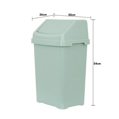 Wham 2 Piece Casa Bin Set (25L/50L Swing Bin) Silver Sage - 7