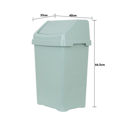 Wham 2 Piece Casa Bin Set (25L/50L Swing Bin) Silver Sage - 8