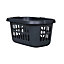 Wham 2 x Casa Plastic Hipster Laundry Basket Midnight