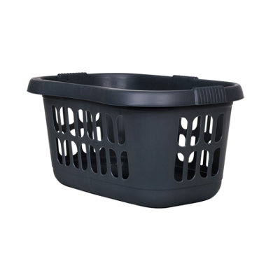 Wham 2 x Casa Plastic Hipster Laundry Basket Midnight