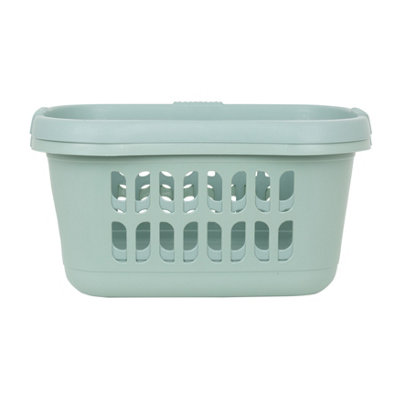 Wham 2 x Casa Plastic Hipster Laundry Basket Silver Sage