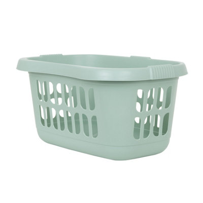 Wham 2 x Casa Plastic Hipster Laundry Basket Silver Sage - 3