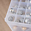 Wham 2x 7.01 Large Organiser with 24 Divisions in Clear (Storage, Bauble, Crafting Box)