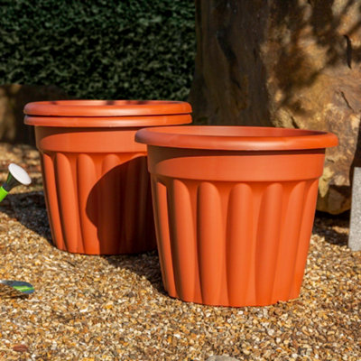 SET of 2: Large Round Plant Pot - US