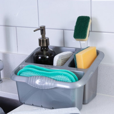 Silver Sage Set 50L Kitchen Bin Large Dish Drainer Rectangular Bowl Cutlery Tray | UK