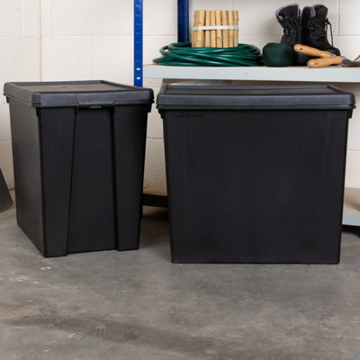 Wham Bam Heavy Duty Storage Boxes With Lids, Recycled and