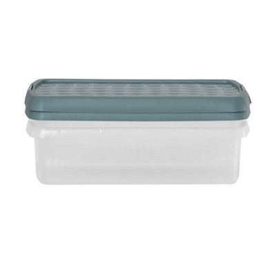 Wham Clip 2 x 7L Rectangular Plastic Storage Boxes with Clip Lock Lids ...