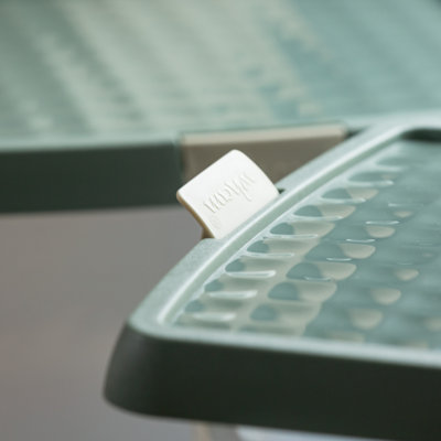 Wham Clip 3x 14L Square Plastic Storage Boxes with Secure Clip Lock Lids. L:29 x W:29 x H:26cm Clear/Green Milieu/Stone - 3