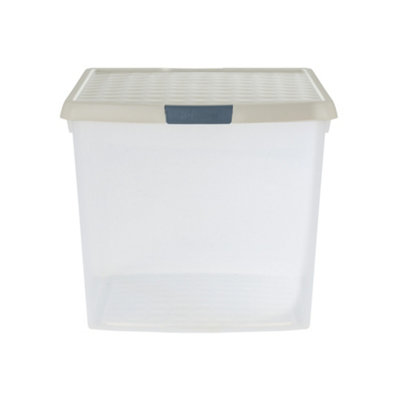 Square plastic storage boxes discount