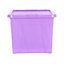 Wham Crystal Sparkle 3x 60L Plastic Storage Boxes with Lids Sparkle Lavender (Purple). Large Size, Strong (Pack of 3, 60 Litre)
