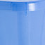 Wham Crystal Sparkle 4x 45L Plastic Storage Boxes with Lids Tint Sparkle Blue. Medium Size, Strong (Pack of 4, 45 Litre)