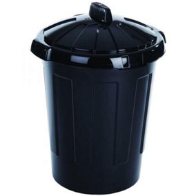 Wham Dustbin With Secure Lid Black (One Size)