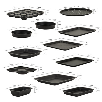 Wham Essentials 12 Piece Family Set Black